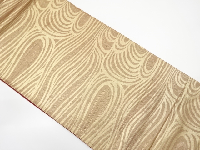 アンティーク　波模様織り出し袋帯（材料）